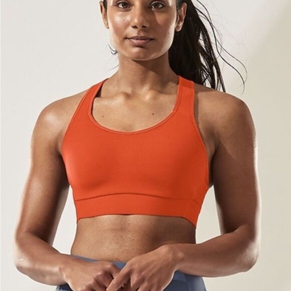 Athleta Hustle Racerback Sports Bra Size 32D/DD - Picture 1 of 10